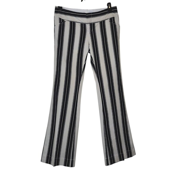 Converse One Star Nautical Stripe Linen/Cotton Low Rise FitNFlare Pants Size 10* - Picture 1 of 4